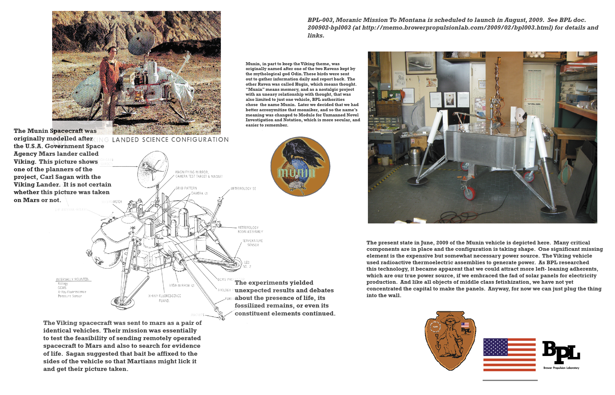  A 2009 informational poster detailing the origins of the MUNIN spacecraft.  This document is downloadable here: Munin Poster