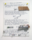 Part 6, Munin Project Proposal, 2007, sandblasted Corian, aluminum, styrene, acrylic, wood, urethane, 30 x 23 x 4 inches (76 x 58.5 x 10 cm)